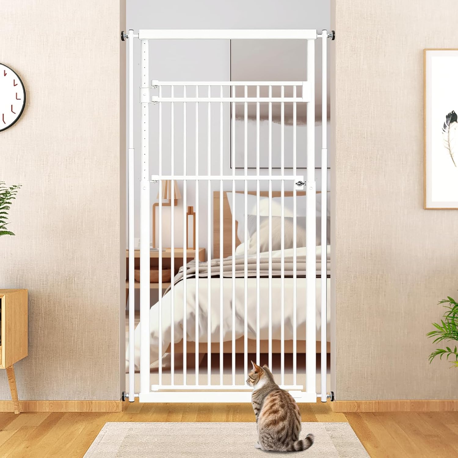 78.8 in Extra Tall Cat Gate for Safety and Easy Access