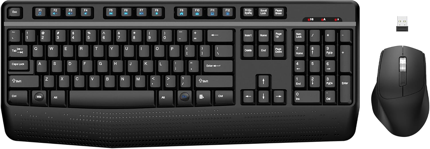 EDJO Wireless Keyboard & Mouse: Ergonomic Comfort!