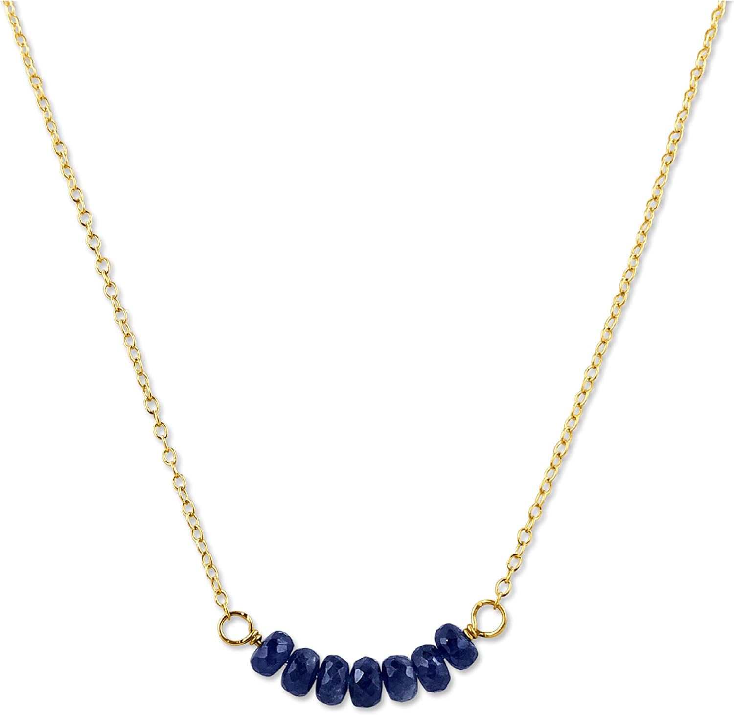 Personalized Birthstone Bar Necklace for Women and Girls