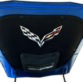 C7 Corvette Under Hood Emblem Premium Metal Crossed Flags Badge