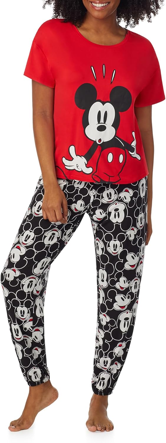Disney Hello Kitty Snoopy Pajama Sets for Women - Soft Stretch