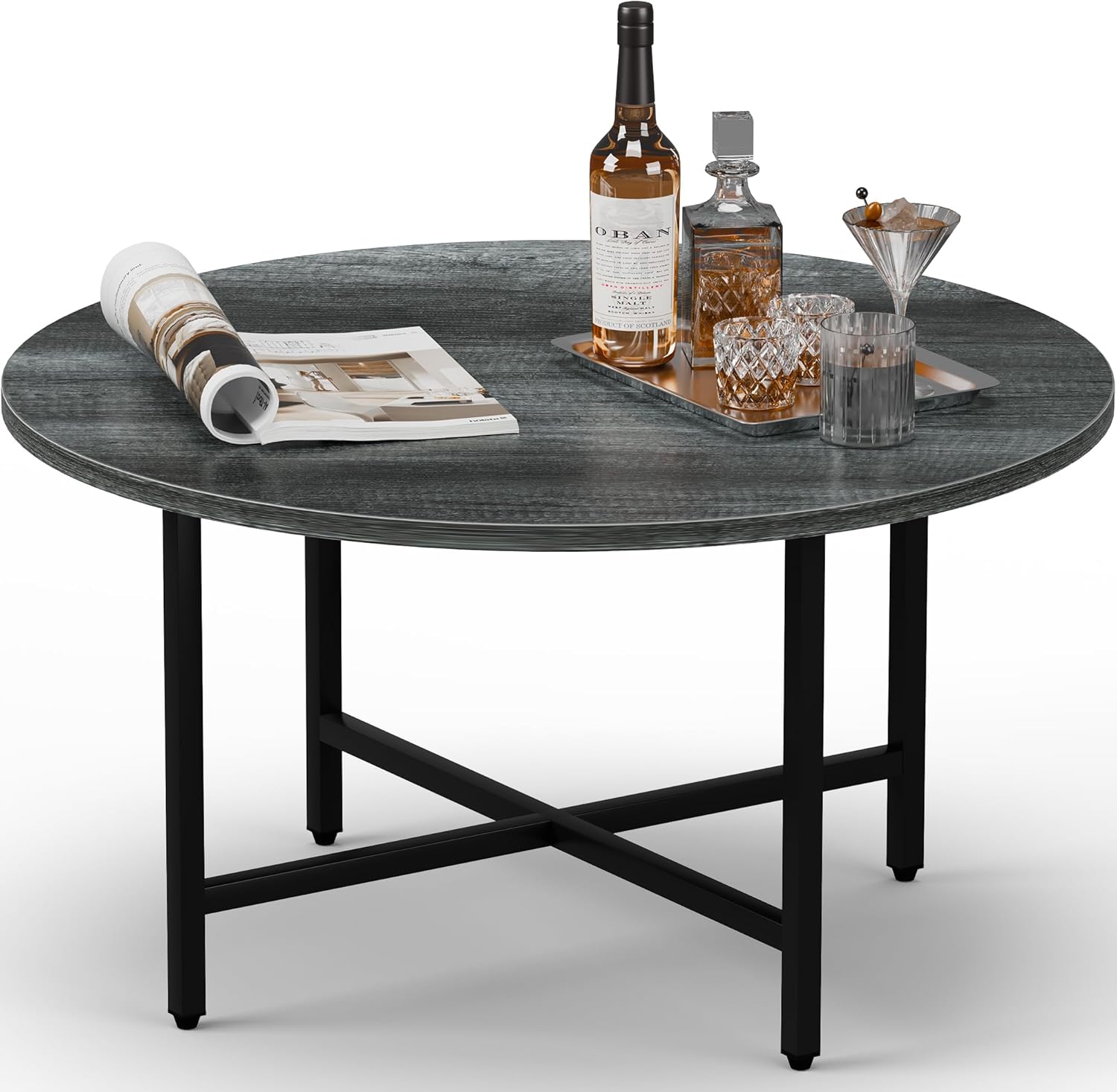 Elegant Round Coffee Table for Living Room and Office Use