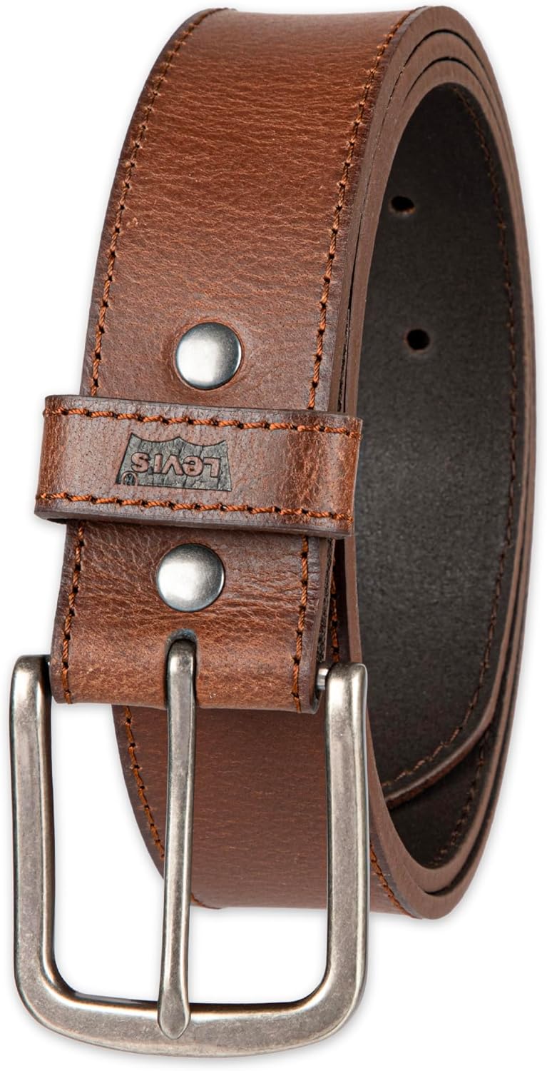 Levis Mens Casual Everyday Leather Jean Belt for All Occasions