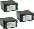 Kastar 3-Pack CGR-D54 Battery Replacement - High Capacity Pack