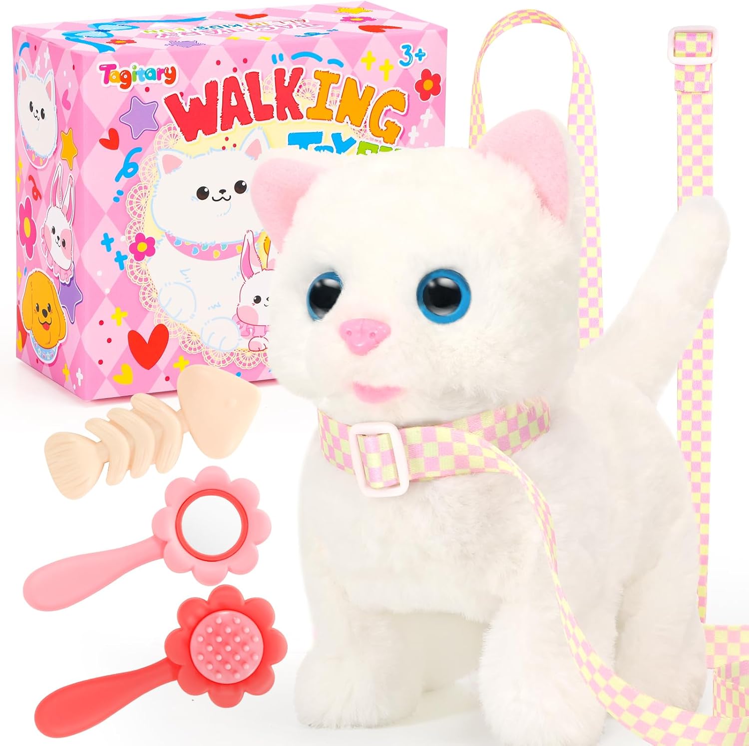 Interactive Walking Meowing Toy Cat for Kids