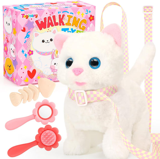 Interactive Walking Meowing Toy Cat for Kids