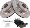 TRQ Rear Brake Pad & Rotor Kit for 2007-2013 BMW 328i