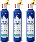 PLEMO Fire Extinguisher for Home 620ml 3-Pack - Fast 15 ft Range