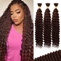 Chocolate Brown Human Braiding Hair for Stunning Boho Braids