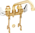 Homewerks Two Handle Laundry Tray Faucet with Straddle Legs - Durable