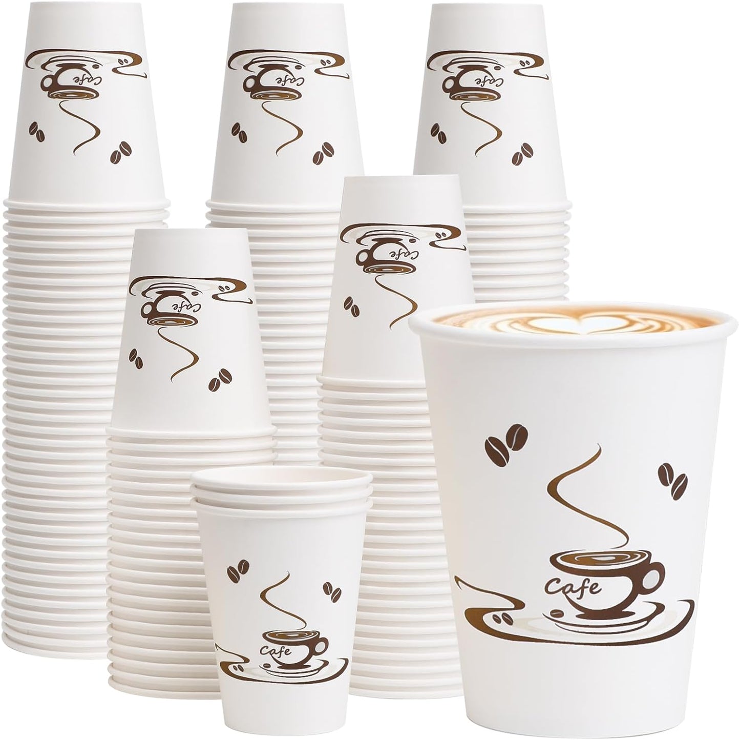 Lamosi 240 Pack 12oz Leak-Free Coffee Cups