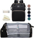 Black boy Diaper Bag Backpack with Changing Station - Large 25L Travel