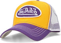 Unisex White Trucker Hat with Curved Bill - Von Dutch Classic