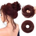 Messy Bun Hair Piece Burgundy Curly 99J - Natural Volume in Minutes