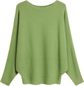 GABERLY Women's Boat Neck Sweater with Batwing Sleeves for Style