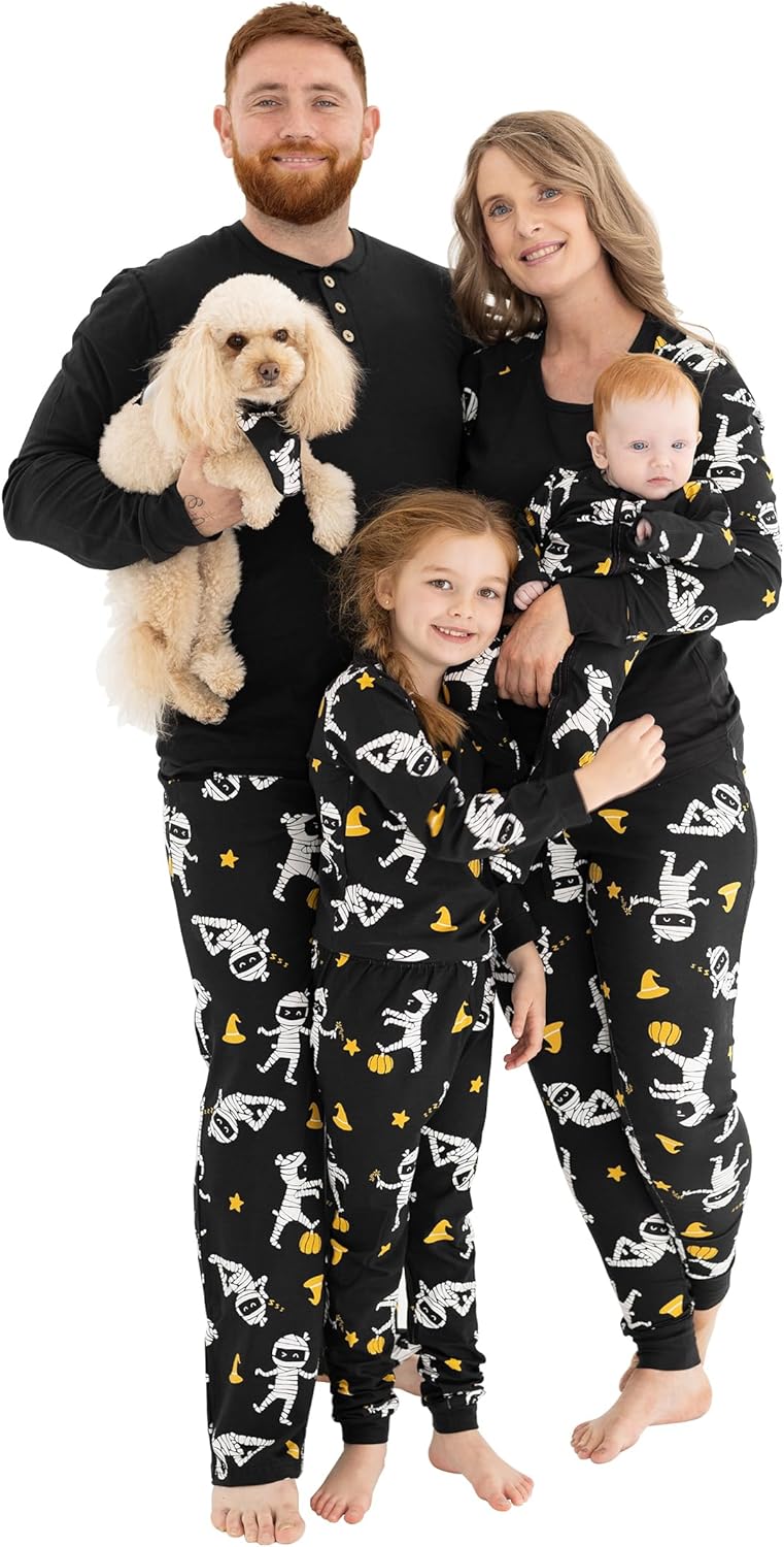 Matching Family Pajamas Sets for Christmas and Halloween Fun