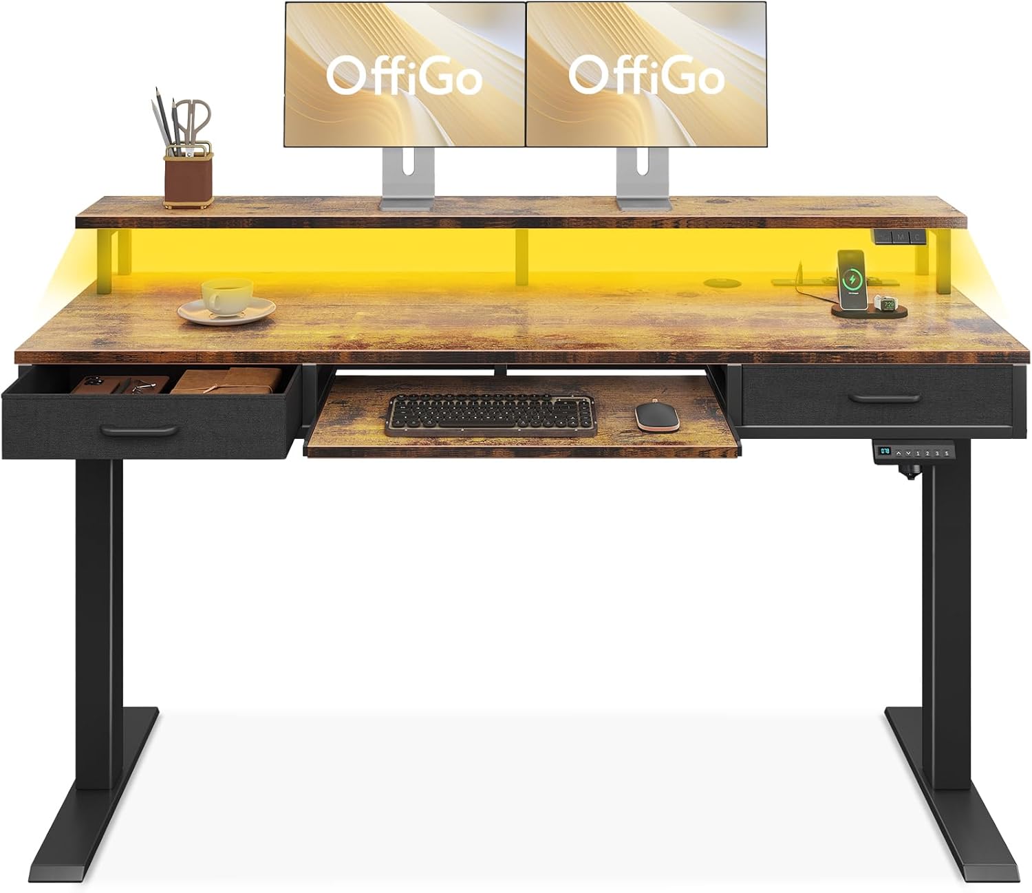 Height-Adjustable Electric Standing Desk: Productivity Boost!