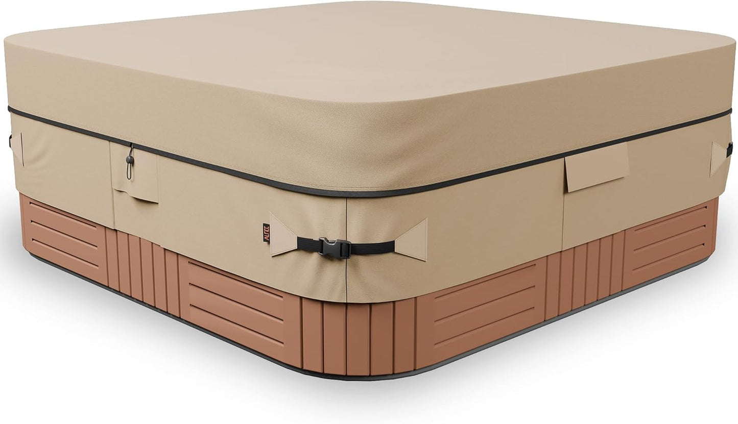 Outdoor Waterproof Hot Tub Cover for 85 x 85 inch Spas