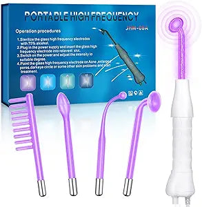 High Frequency Facial Wand 4-Piece Set for Skincare Needs