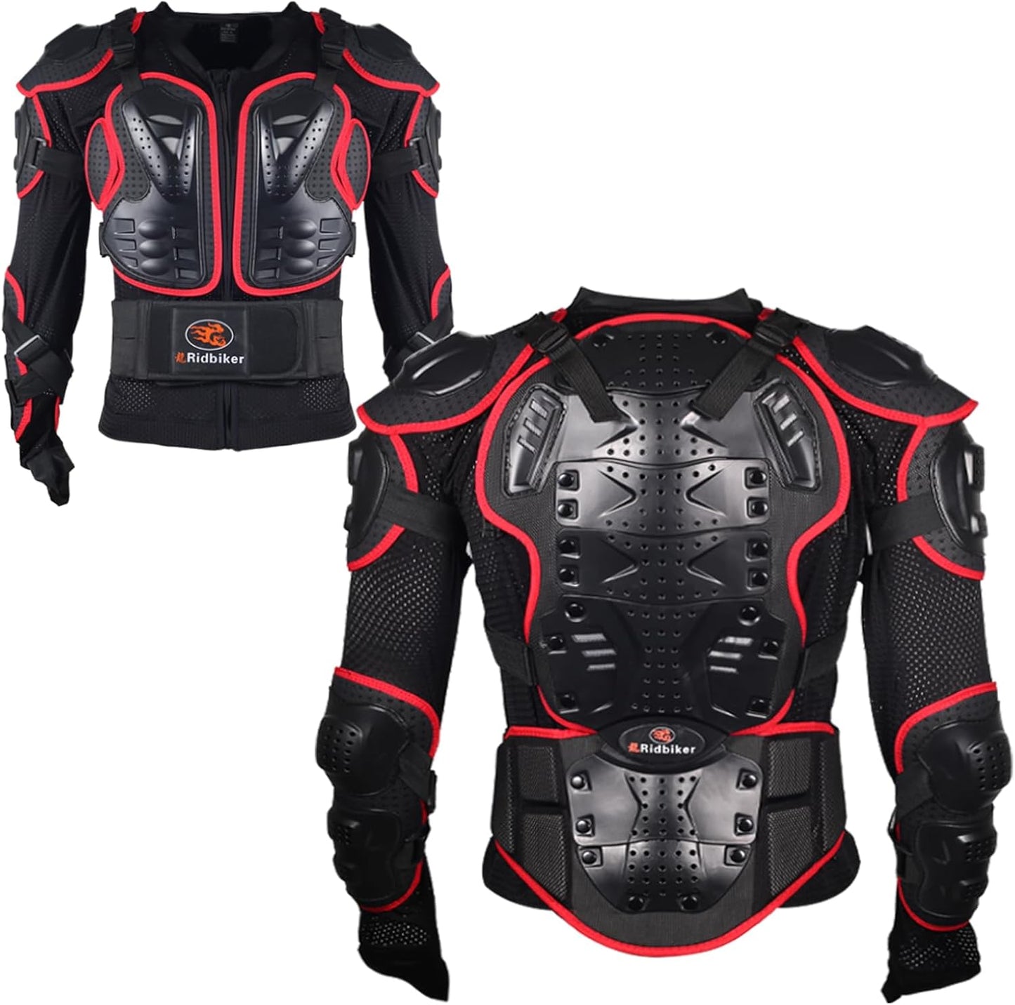 RIDBIKER Motorcycle Jacket with Full Body Armor for Protection