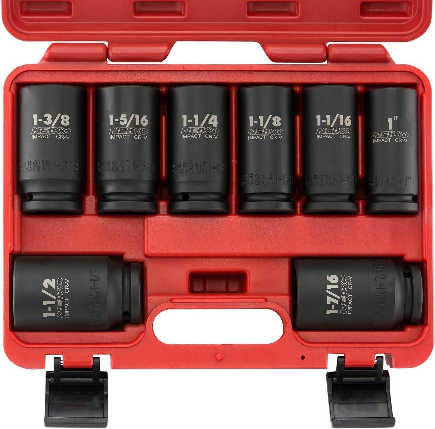 NEIKO 3/4 Inch Drive Impact Socket Set for Heavy Duty Use