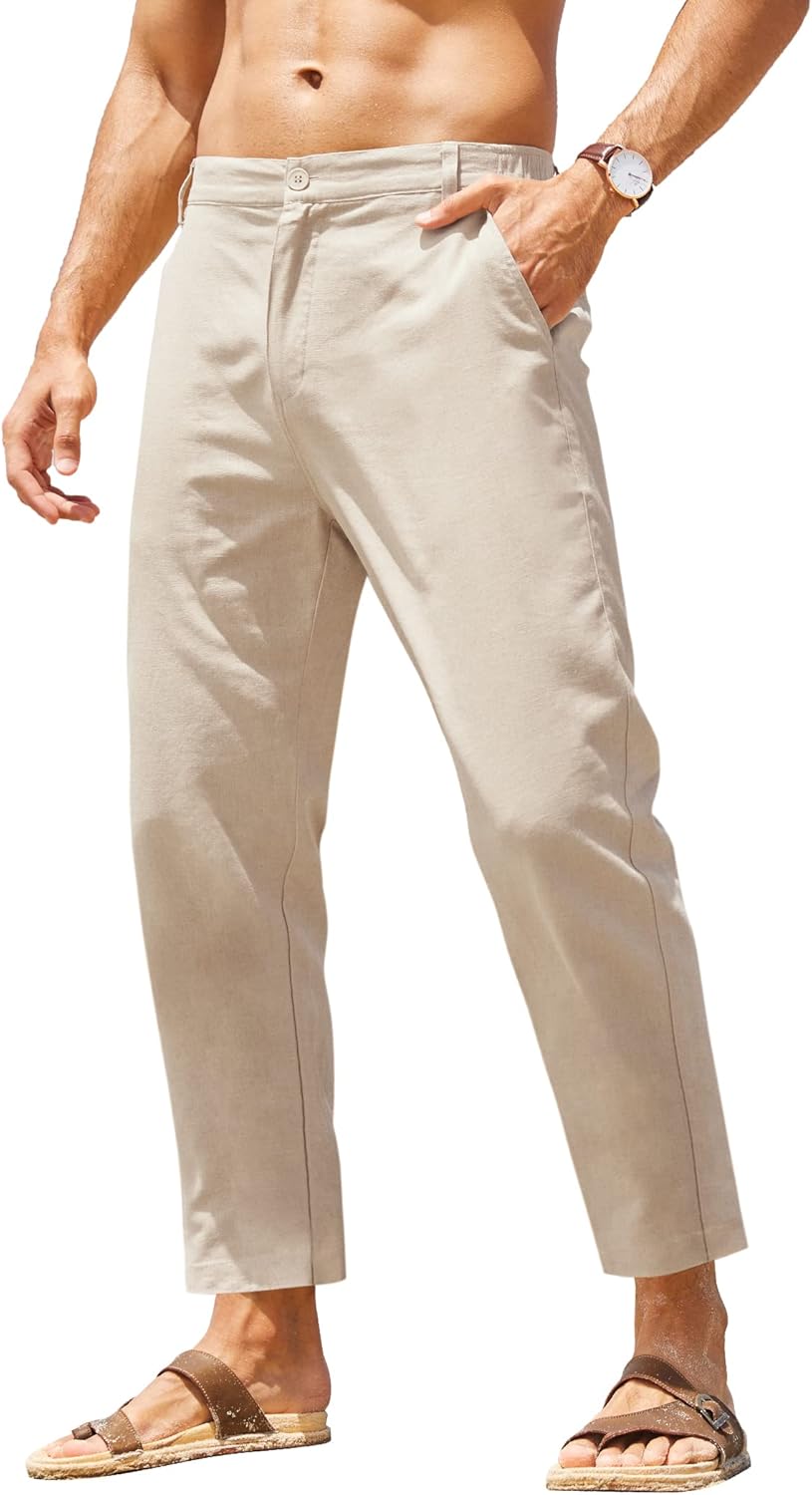 COOFANDY Men's Lightweight Casual Pants for Yoga and Beach