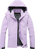 Women's Waterproof Raincoat Lightweight Rain Jacket (Style QB1S)