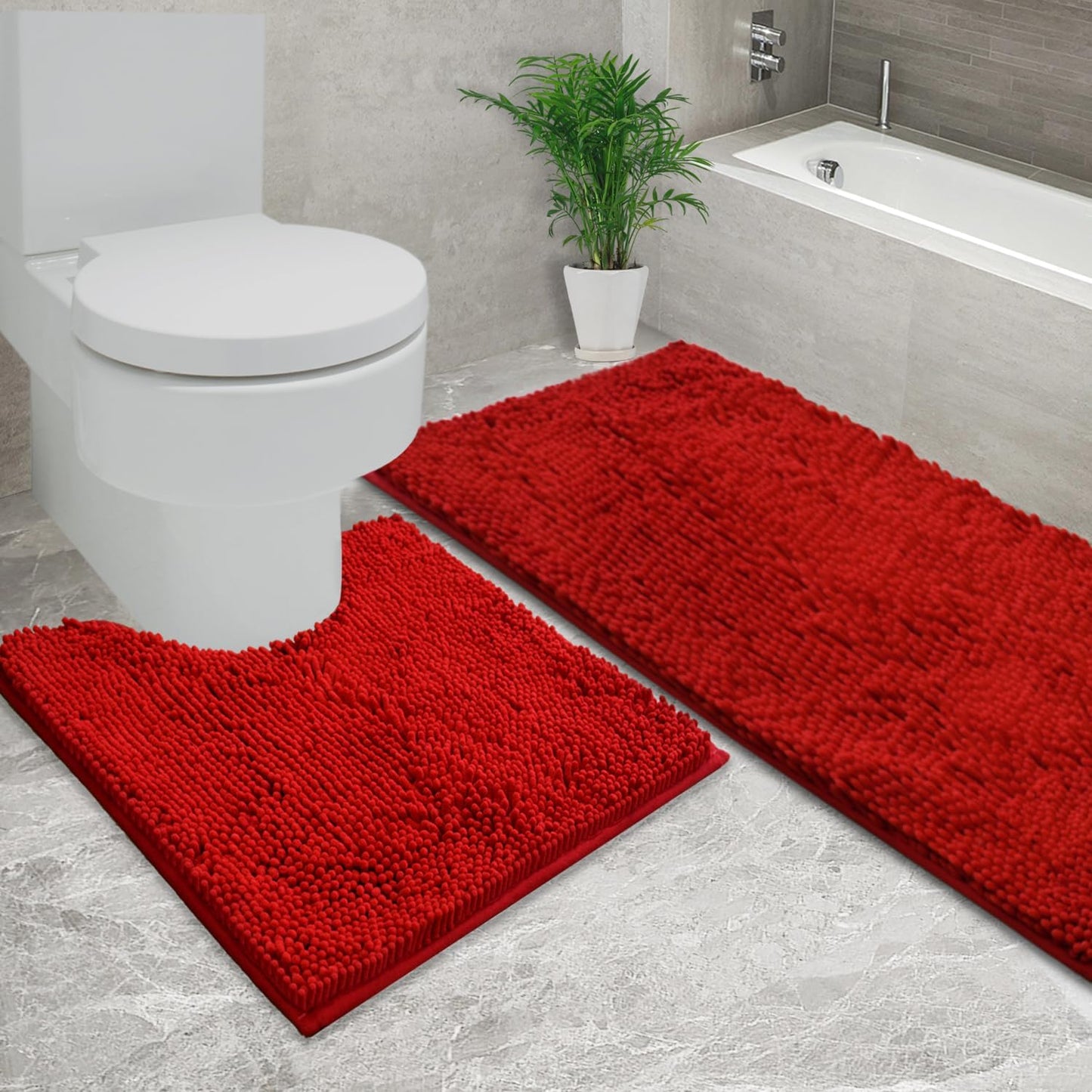 Super Absorbent Bathroom Rugs Sets 2 Piece for Ultimate Comfort