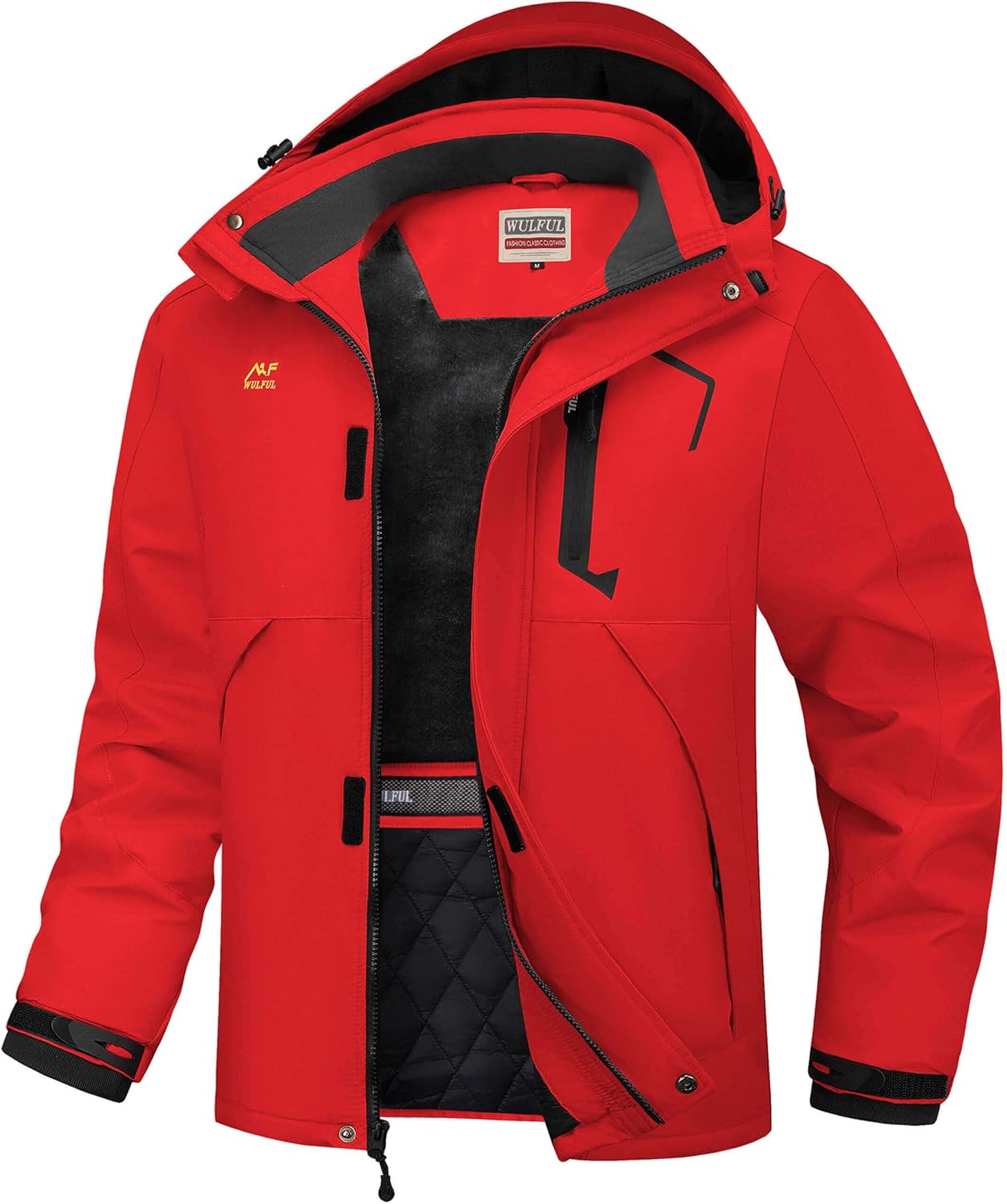 WULFUL Men's Winter Coats Waterproof Ski Jacket for Cold Weather