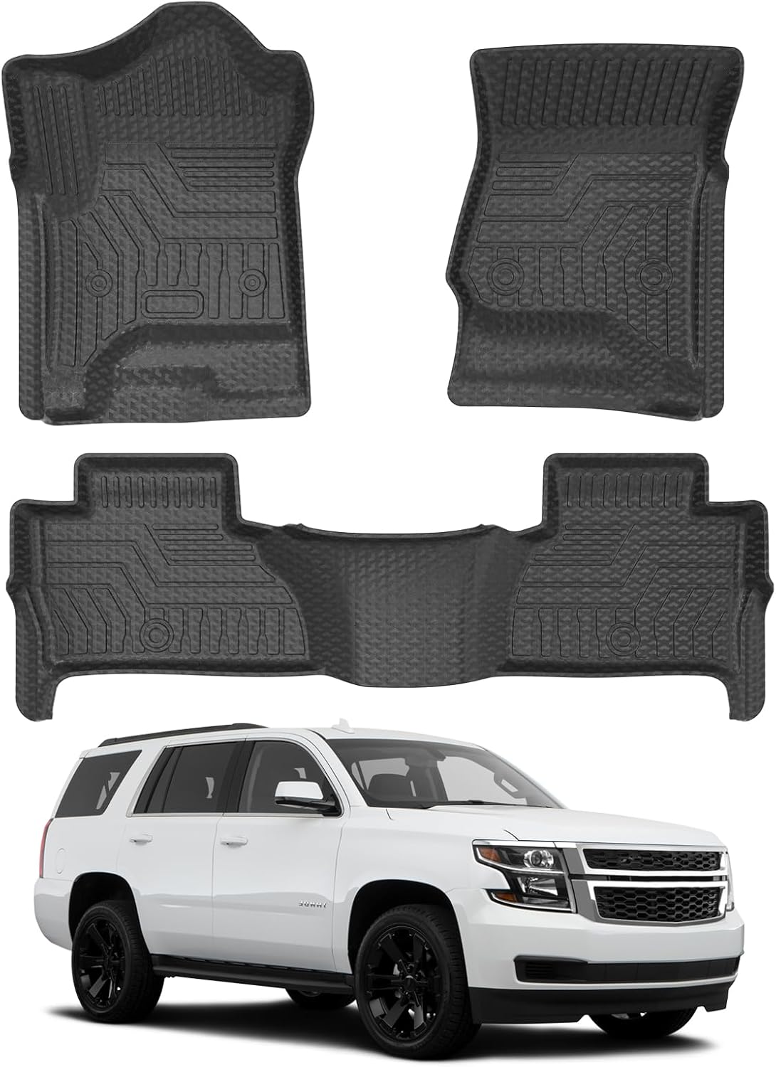 Custom Fit Floor Mats for Chevrolet Tahoe and GMC Yukon 2015-2020