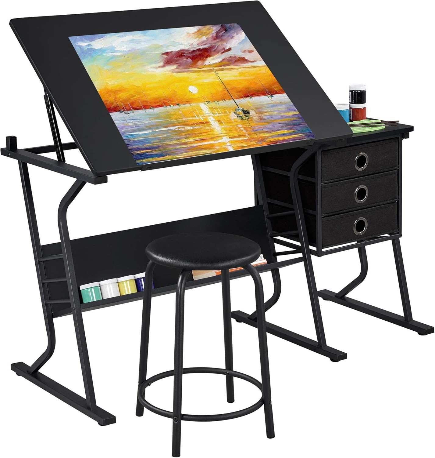 Yaheetech Drafting Table for Artists with Adjustable Features