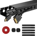 Updated Cable Raceway Kit 154 in Open Slot Wire Covers - Under Desk