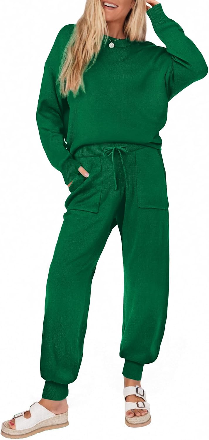 Ekouaer Women's 2 Piece Lounge Set for Cozy Comfort and Style
