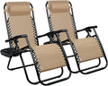 Zero Gravity Chair Adjustable Folding Lawn Lounge Chair Set of 2