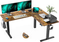 Standing Desk Adjustable Height L Shaped Electric Desk - Spacious