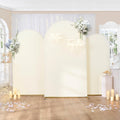 7.2ft 6.6ft 6ft Beige Wrinkle-Free Arch Backdrop Set of 3 - Stretch