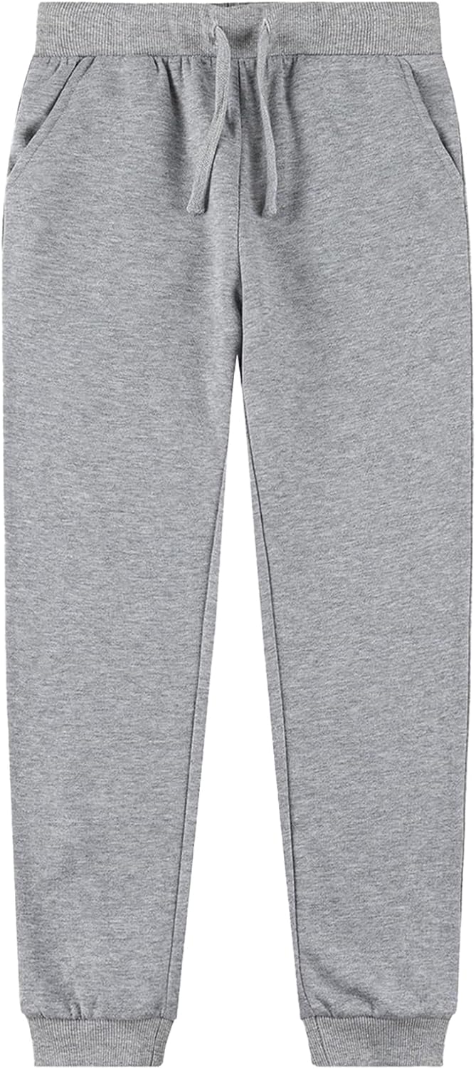 UNACOO Kids Fleece Sweatpants for Boys and Girls Age 3-12