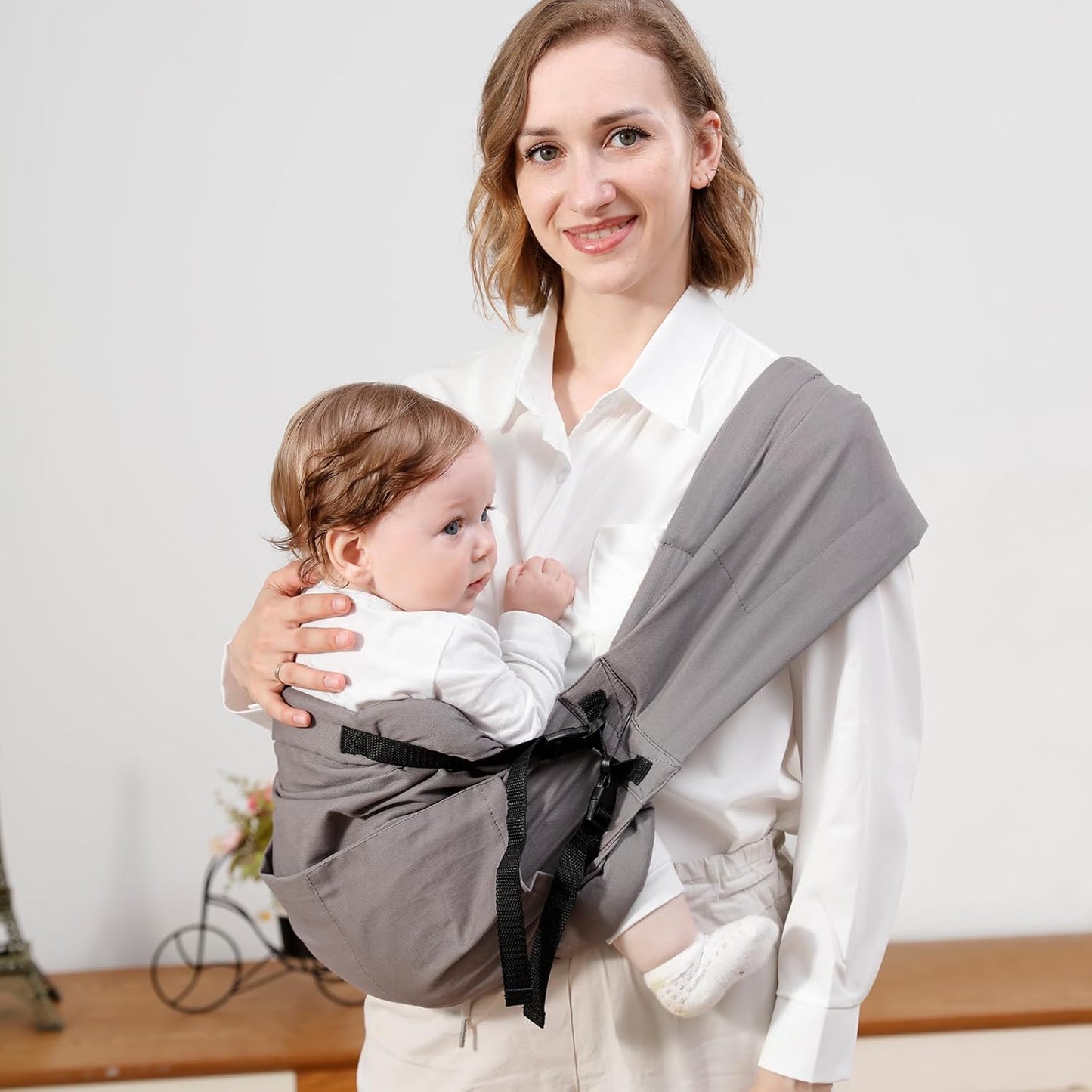 Adjustable Hands-Free Baby Sling - Carry 7-40 lbs with Ease!
