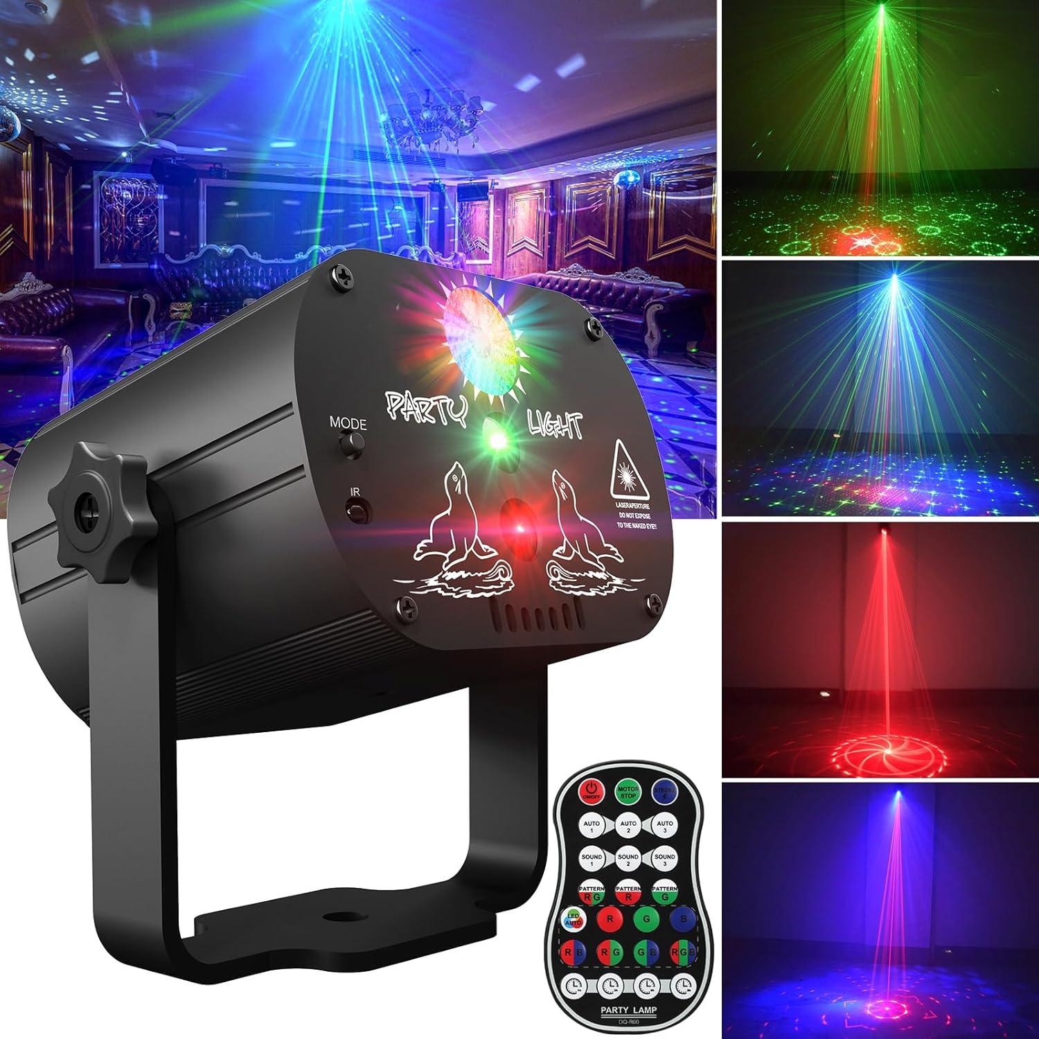 POCOCO Wireless DJ Party Lights for Unforgettable Celebrations