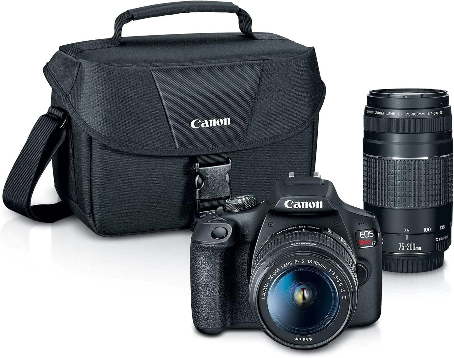 Canon EOS Rebel T7 DSLR Camera with 2 Lens Kit for Photography