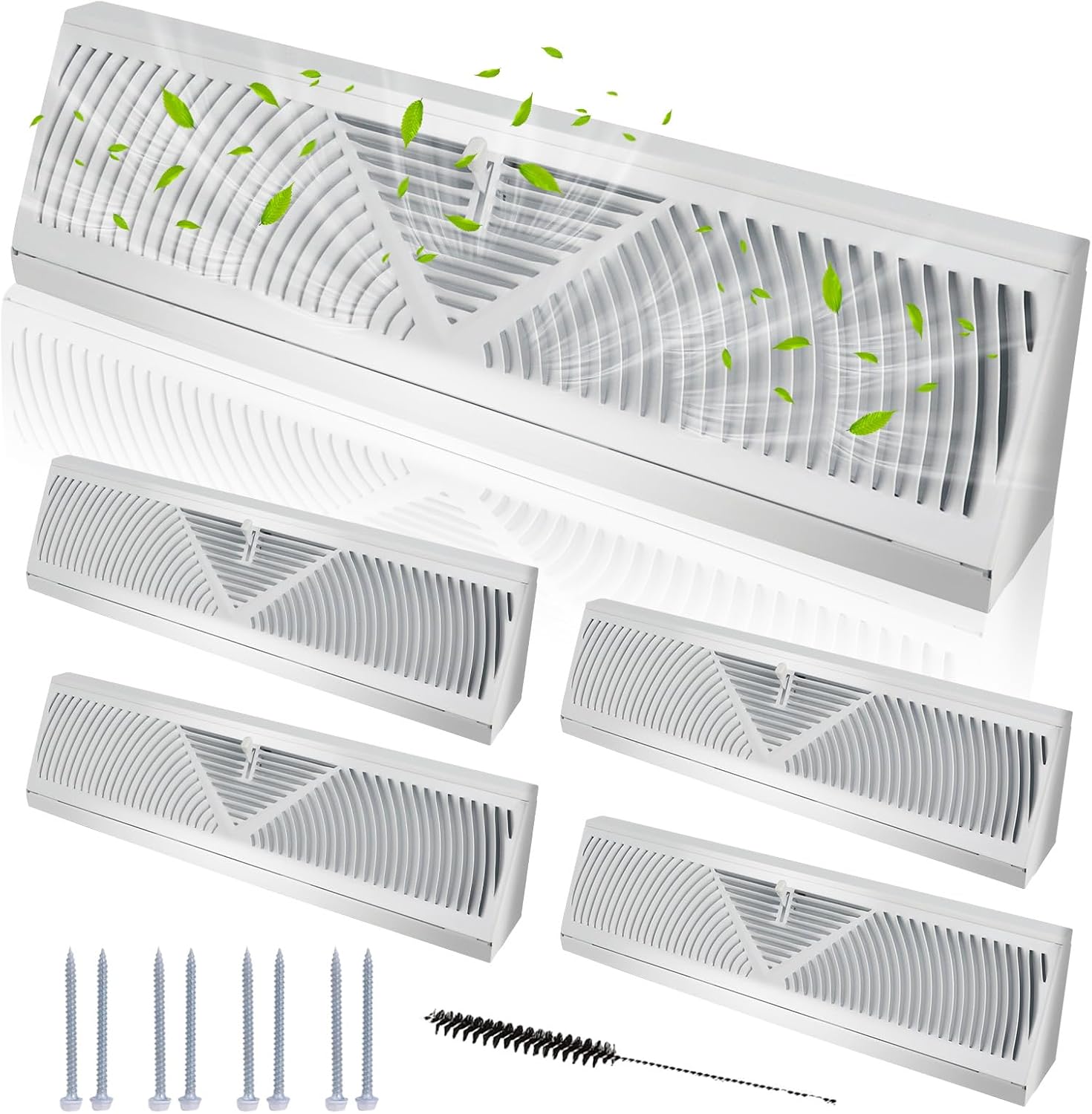 Swess 15 Inch Baseboard Register Vent for Home Air Control