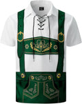 LINOCOUTON Men's Oktoberfest Lederhosen Costume Pirate Shirt