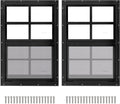 12 in x 18 in Shed Window 2 Pack - Tempered Glass Flush Mount