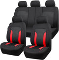 CAR PASS 3D Air Mesh Car Seat Covers Full Set - Breathable Sporty Fit
