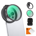 K&F Concept Clip On 67mm CPL Magnetic Phone Lens Filter Kit - Faster