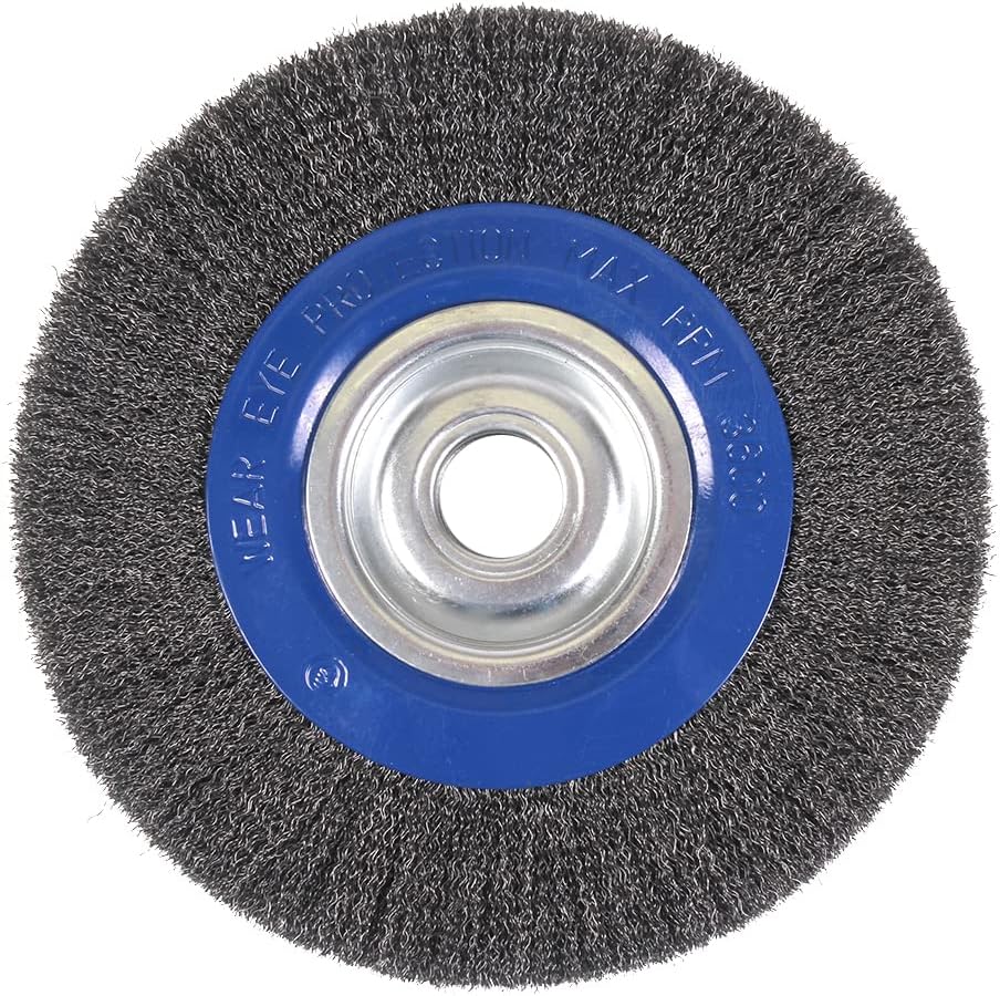 10 in Crimped Wire Wheel for Bench Grinders - Mercer Industries