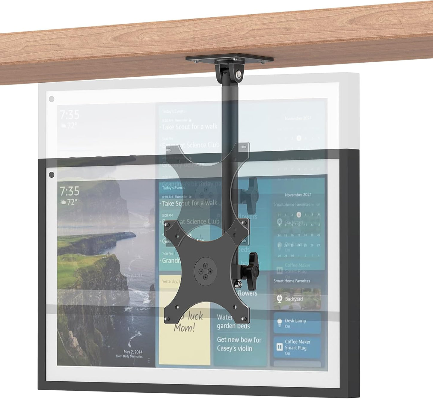 Under-Cabinet Mount for Echo Show 15 - Adjustable and Space-Saving