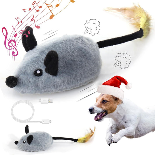 Interactive Fake Mouse Dog Toy by MityRain