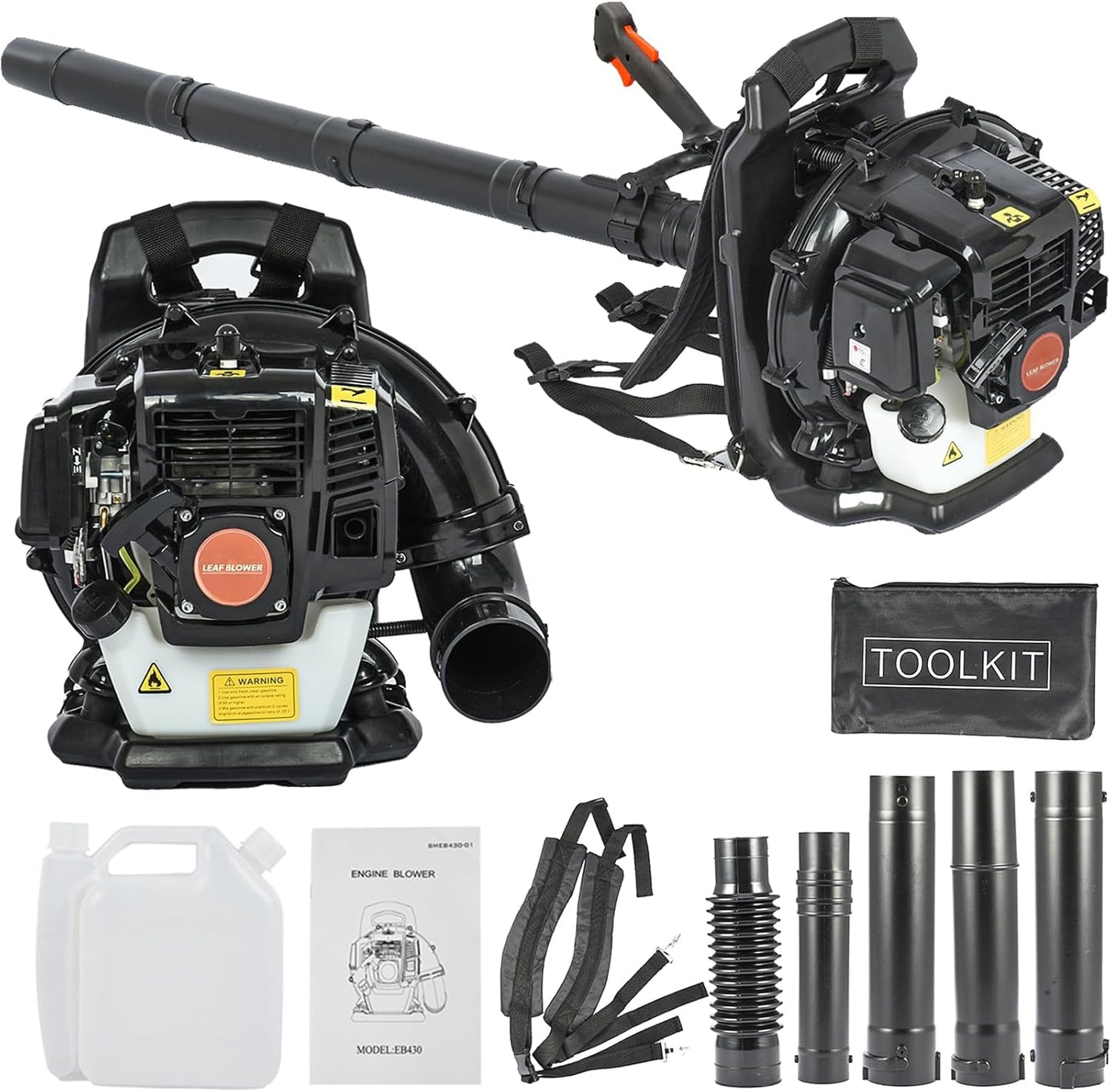 Powerful 52CC Backpack Gas Powered Leaf Blower for Lawn Care