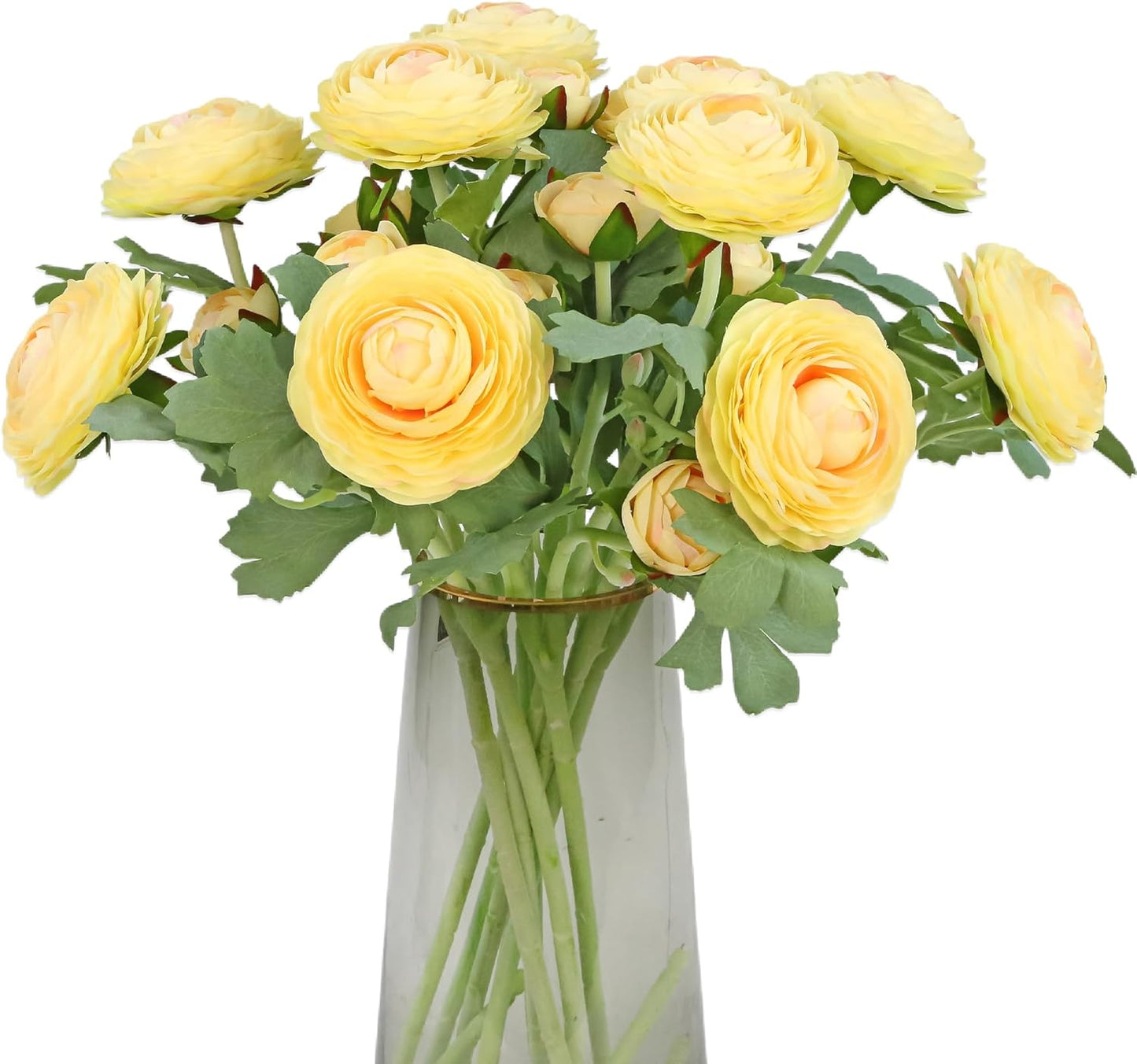 Artificial Ranunculus Flowers with Real Touch Stem for Decor